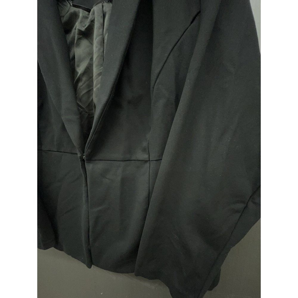 Studio By Torrid Blazer 5 Black Ponte Peplum Stretch Jacket Versatile Career - Picture 4 of 11